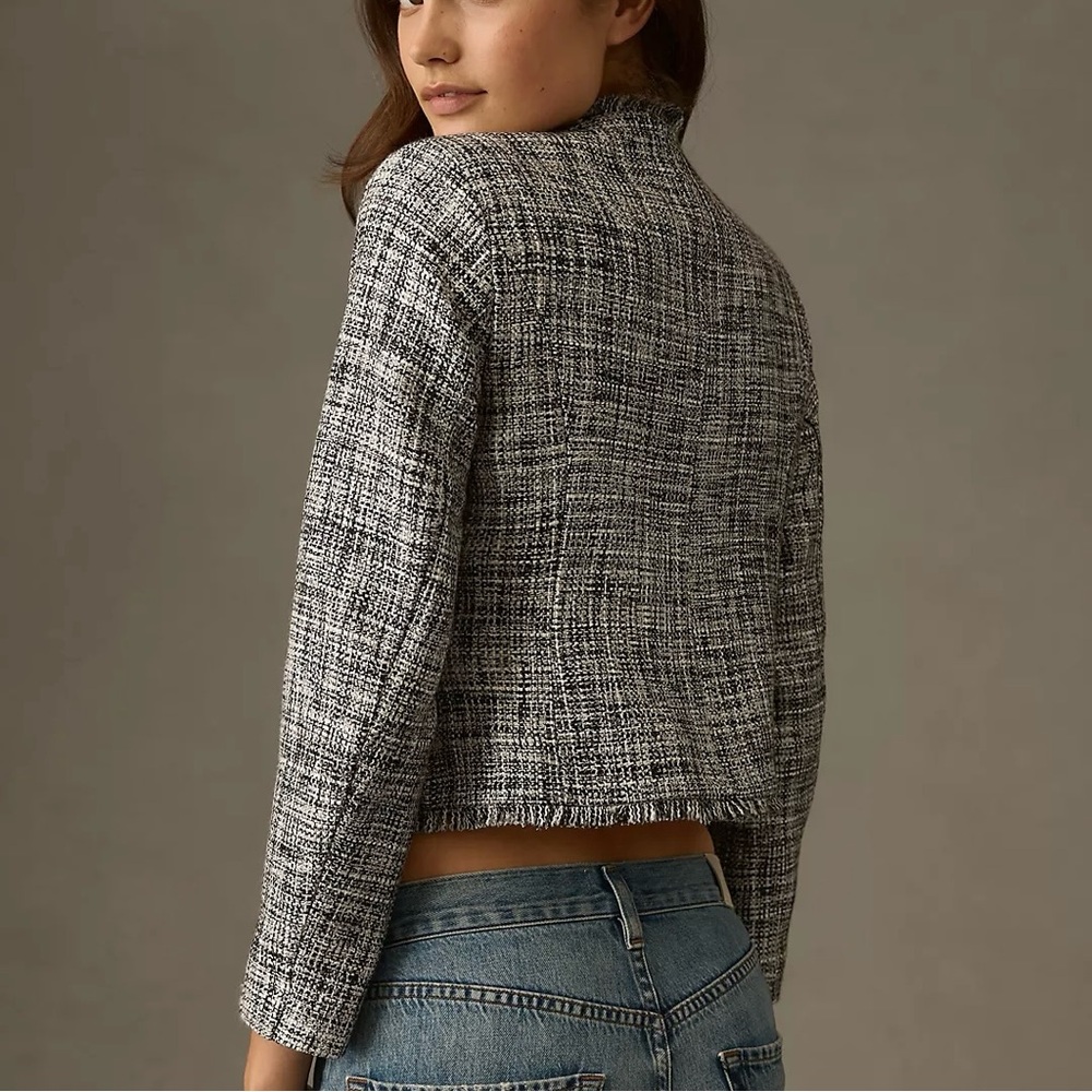 Anthropologie Maeve Double Breasted Tweed Jacket - Picture 3 of 12